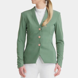 Precio al por mayor de alta calidad para montar a caballo señoras mostrar chaqueta impermeable mujer ropa ecuestre competición logotipo personalizado - Product Image 4