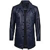 Abrigo de cuero de invierno impermeable personalizado para hombres tela de punto transpirable cuello alto servicio OEM disponible colores personalizados - Product Image 3