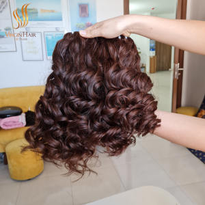 Prix de gros Extensions de cheveux humains vietnamiens rebondissants vierges non transformés Cheveux vietnamiens bruts à cuticule alignée - Product Image 1