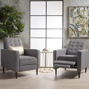 Tela reclinable tradicional para el hogar, tejido moderno de mediados de siglo - Product Image 2