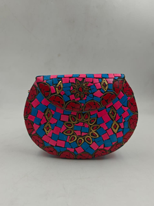 Custom Made Metal Mosaic Bags in Blue and <b>Red</b> Colors Ideal for Fashion Accessory Stores for Resale by Luxury crafts - Product Image 5