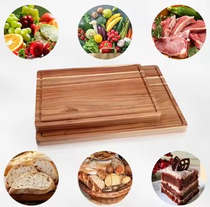 Tabla de cortar de madera con acabado natural liso y duradero, ideal para preparar alimentos en la cocina, tareas de corte y cocina diaria en el hogar. - Product Image 2