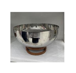 Trending Design Stainless Steel Chocolate Bowl With Wood And <b>Mother</b> Of Pearl Work Stand Home Dinnerware Serving Bowl - Product Image 5