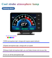 Direkt vom Hersteller: XS Auto OBD2-Anzeige, Tachometer mit Touchscreen, GPS HUD Head-up-Display, LCD-Messgerät mit Alarmfunktionen