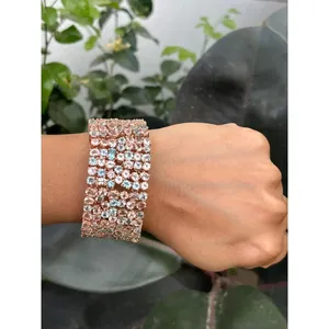 925 Silver Fashion Charm <b>Bracelet</b> with Multi-Stone Design - Product Image 4