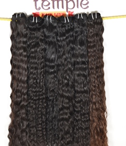 Fabrica extensiones de cabello humano alineadas con cutícula al por mayor Procesamiento de tejido de onda profunda sin Temple virgen indio - Product Image 2