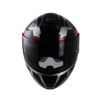 Nouveau casque modulaire rabattable RT6 en ABS avec graphisme ZB02 KALIMA, garantie 1 an par ASTONE pour motards, en noir argenté brillant