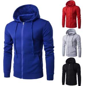 Sudadera con capucha con cremallera mezclada de algodón 100% hecha a medida para hombre, ropa de calle de invierno de fabricación paquistaní, bordado con patrón 3D de todos los colores - Product Image 5