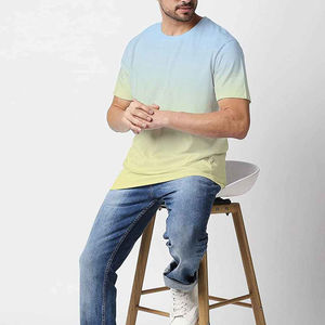 Venta al por mayor de calidad de color y tamaño personalizado 100% algodón liso manga corta Camisetas para hombre aceptar servicio OEM de talla grande - Product Image 3