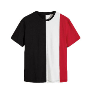 Camisetas de manga corta de algodón de punto transpirable para hombre con logotipo personalizado de calidad superior ropa de calle informal ecológica para exteriores - Product Image 1