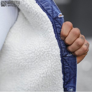 2025 nouvelle mode hiver hommes Denim vestes en gros de haute qualité de haute qualité personnalisable Logo avant - Product Image 5