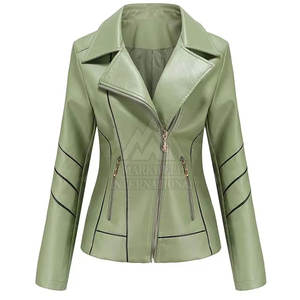 Veste en cuir au meilleur prix tendance personnalisée pour femmes fabriquée au Pakistan au meilleur prix Vestes en cuir tendance pour femmes - Product Image 5