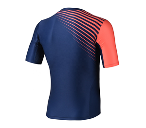 เสื้อยืดสำหรับผู้ชายผ้าโพลีเอสเตอร์แห้งเร็วระบายอากาศได้ดีเสื้อยืดกีฬาแบบลำลองออกแบบโลโก้ได้ตามต้องการ - Product Image 1