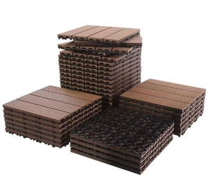 Wpc interlock piastrelle di legno Decking Patio esterno giardino <span class=keywords><strong>terrazzo</strong></span> pavimento in legno - Product Image 2