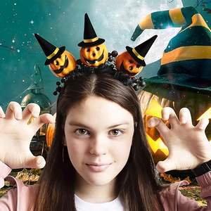 Pafu 2025 decoración de escena de fiesta de Halloween personalizable para muñecas suministros de vacaciones Mini sombrero de bruja de fieltro - Product Image 6