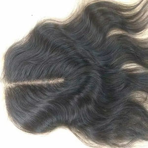 Extensiones de cabello humano de templo indio 100%, precio al por mayor, cabello indio crudo sin procesar, frontales de cabello humano crudo de un solo donante - Product Image 1