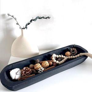 Cuenco de Madera Personalizado para Decoración de Cocina Rústica, Ecológico, para Exhibir Frutas, Velas, Logotipo Personalizado - Product Image 1