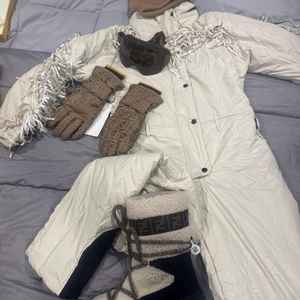 Combinaison de ski isolée avec laine et tissu extensible, combinaison de ski une pièce, tenue de neige chaude pour le ski et le snowboard - Product Image 6