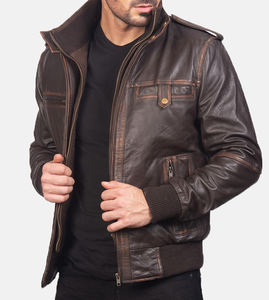 Veste en cuir personnalisée de haute qualité pour hommes du Pakistan High Street Style Brand New Most Popular for Motorbike Use Offre Spéciale - Product Image 4