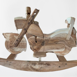 Tracteur à bascule en bois de teck Boîte en bois artisanale et panneau mural fabriqué à partir de bois de teck durable - Product Image 1