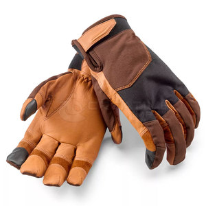 OEM Custom Leather Camo Hunting <b>Gloves</b> Windproof <b>Touchscreen</b> Warm Winter Outdoor Gear with Hook & Loop Closure - Product Image 3