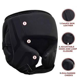 Protector de Cabeza de Boxeo Personalizado OEM ODM, Ropa Deportiva para Adultos, Cuero PU, Protección Duradera, Protectores de Cabeza de Boxeo Personalizados - Product Image 3