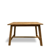 Table à manger rectangulaire en bois massif, écologique, faite à la main, moderne et minimaliste, 4 places, pliable, pour villa et hôtel