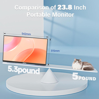 Monitor Portátil Eimio de 23.5 Pulgadas, 4K, IPS, 280nits, Directo de Fábrica, Mini Monitor Dual Portátil, Extensor de Pantalla para Laptop Tipo-C, OEM, ODM