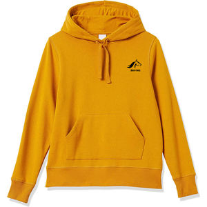 2025 Trending Yellow Women's Fleece Pullover Hoodie Ligero Manga larga Sólido para invierno Low MOQ Crop Hoodies Venta a granel - Product Image 2