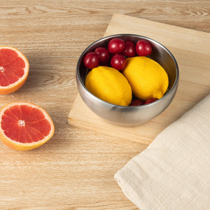 Bols à double paroi polis très vendus en acier inoxydable, écologiques, résistants à la chaleur, pour servir les aliments, restauration commerciale, hôtels - Product Image 6