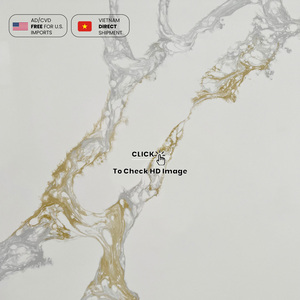 Nv876 đá tổng hợp thạch anh tùy chỉnh nhân tạo calacatta vàng trắng 15 18 20 <span class=keywords><strong>30</strong></span> mét dày <span class=keywords><strong>Quartz</strong></span> đá slab - Product Image 2