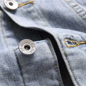 เสื้อแจ็คเก็ตยีนส์ผู้ชาย สไตล์ขายส่งยอดนิยม รุ่นใหม่ล่าสุด แฟชั่นสตรีทแวร์สุดฮิต ดีไซน์ขาดๆ - Product Image 5