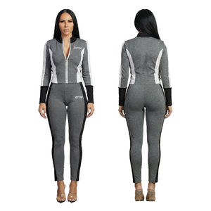 Conjunto Deportivo para Mujer, Felpa Técnica, Transpirable, Antibacteriano, Poliéster/Algodón, Cintura Elástica, Ropa Deportiva para Invierno - Product Image 6