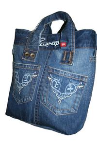 Bolsas de tela vaquera de alta calidad, moda informal vintage, ventas completas - Product Image 3