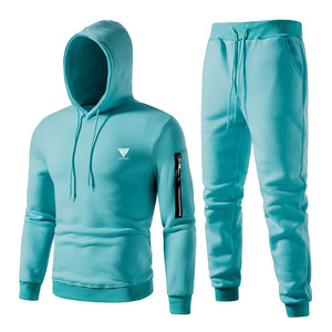 Conjuntos Deportivos de Dos Piezas para Hombre, Estilo Apilado, Logotipo Personalizado, Alta Calidad, Pantalones de Algodón Apilados, Disponibles en Todos los Colores - Product Image 1