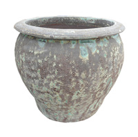 Pots de fleurs et jardinières en céramique émaillée moderne Atlantis vietnamienne, grande taille, haute qualité, bon marché, pour la maison, le jardin et les restaurants.