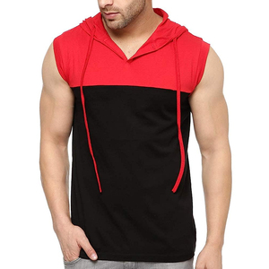 2025 High Quality Men's Gym <b>Sleeveless</b> <b>Hoodies</b> Quick Dry Breathable Summer Fashion with Embroidery & Plain Dye OEM Serviced - Product Image 6
