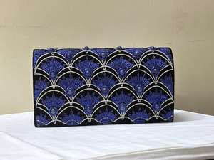 Embrague de noche llamativo para mujer, bordado rico Zari hecho a mano y cuentas brillantes para noches glamorosas de proveedor indio - Product Image 5