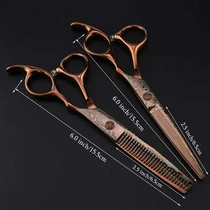 Ciseaux de coupe de cheveux réglables en acier inoxydable de haute qualité, poignée ergonomique, cisailles de salon pour des coupes de cheveux précises et lisses - Product Image 6