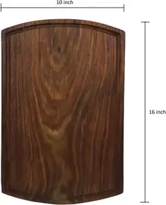 Bandeja DE SERVICIO DE MADERA personalizada con asas Bandejas de servicio decorativas - Product Image 3