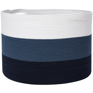 Woven Rope Basket Laundry Storage Best Quality Basket With Handle Cotton Design Handmade Item Top Standard Product Hot Sell - Product Image 2