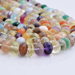 Cuentas Facetadas de Gemas Mixtas Naturales de 9mm a 12mm para la Elaboración de Joyería Fina - Product Image 4