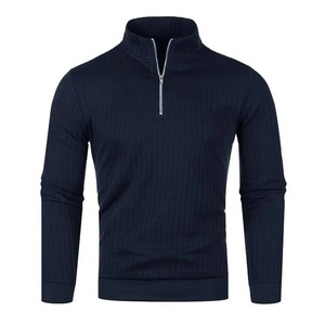 Sudadera transpirable de diseño Premium para hombre, sudaderas personalizadas de algodón orgánico 100%, venta al por mayor, camisas informales con cremallera para hombre - Product Image 1