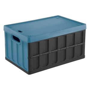 Conteneur pliable (46L) avec couvercle CARGO Noir et Bleu 8034118704 - Product Image 1