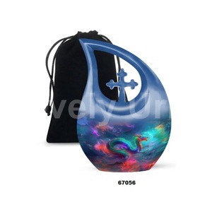 Urna Funeraria de Cremación con Forma de Lágrima de Dragón, Hermosa y Más Vendida, para Cenizas Humanas de Adultos, con Bolsa de Terciopelo Gratis - Product Image 3