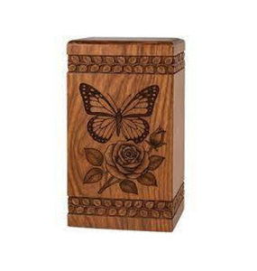 Urnas de cremación de madera modernas de Venta caliente, urnas decorativas para entierro funerario hechas a mano para hombre y mujer a bajo precio - Product Image 1