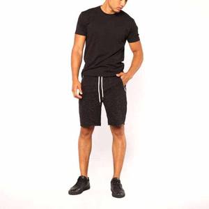 Short de sport sur mesure pour hommes, couleur unie, nouveau style, vêtements de fitness décontractés, tissu en velours côtelé, fabriqué au Pakistan, en vente - Product Image 4