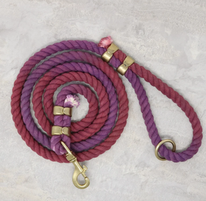 Cotton Rope <b>Leash</b> - Plumeberry Accessory Customized Colored Cotton Rope Handmade <b>Dog</b> <b>Leash</b> Pet <b>Leash</b> Set - Product Image 1