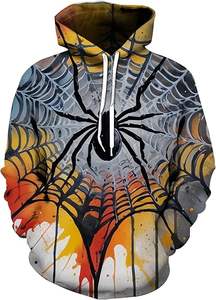 Sweat à capuche personnalisé de haute qualité impression par sublimation hommes hiver pull à capuche grandes poches 100% coton conçu pour les hommes - Product Image 5