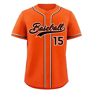 Custom Blue White Baseball <b>Shirts</b> with Embroidered Logos Breathable 100% Polyester V-neck Uniforms for Men Custom Team Names - Product Image 1